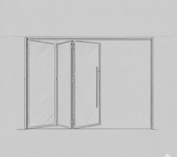 Folding Door - 3 Panel