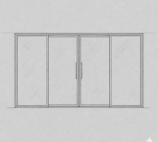 Patio Sliding Door - 4 Panel