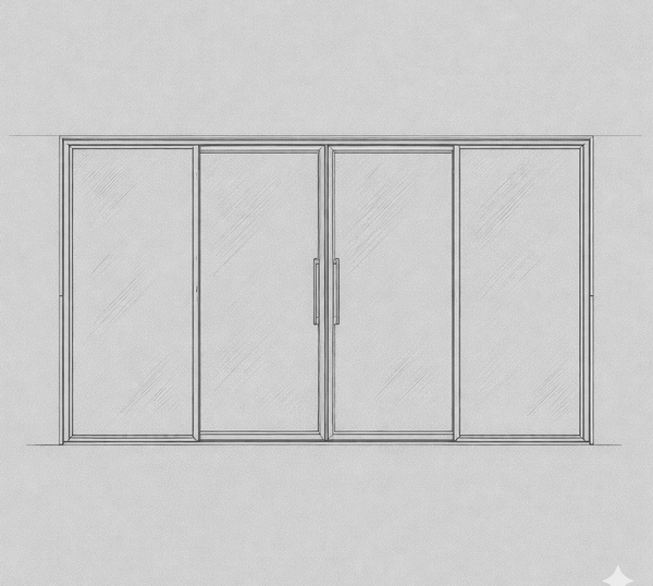 Patio Sliding Door - 4 Panel