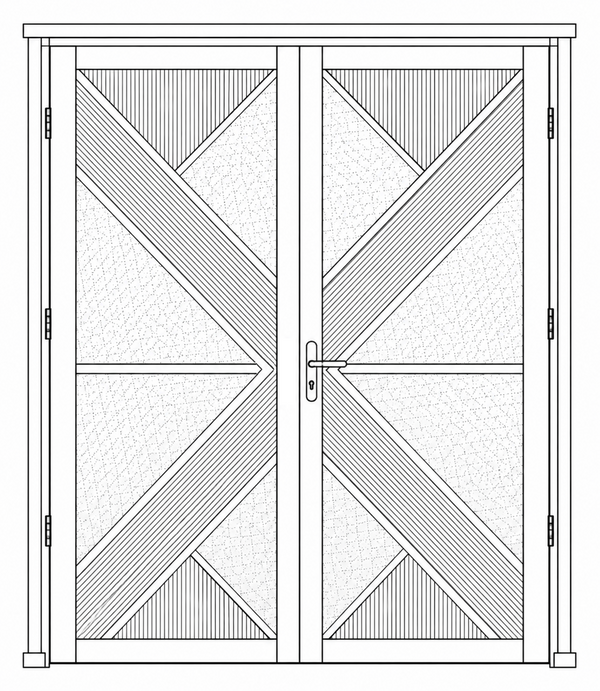 Hinged Door - Double Open In -  Poker WT