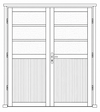 Hinged Door - Double Open In -  Themba S10