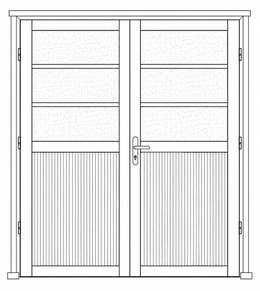 Hinged Door - Double Open In -  Themba S10