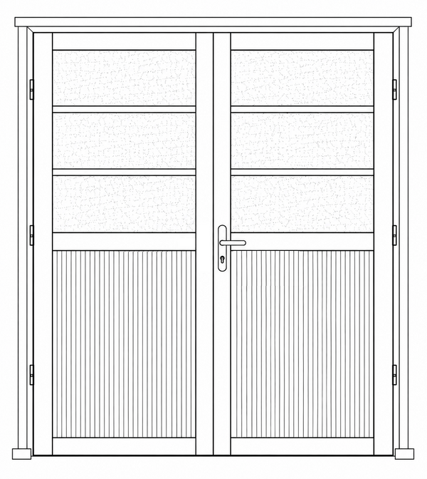 Hinged Door - Double Open In -  Themba S10