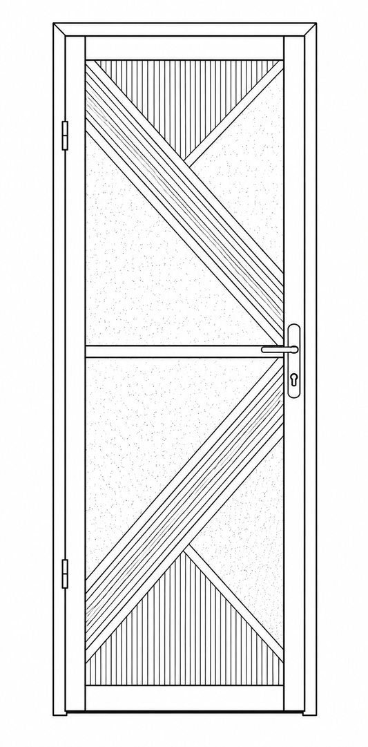 Hinged Door - Single Open In -  Poker S10 LHS