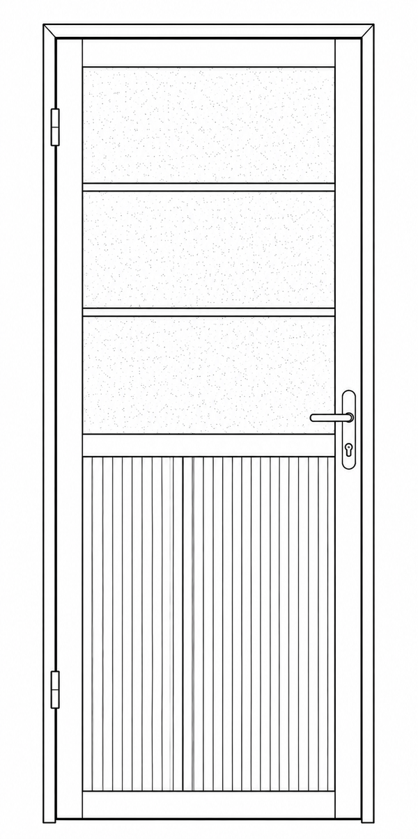 Hinged Door - Single Open In -  Themba CLR LHS