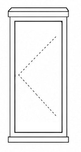 Econo Side Hung Window - Single Left Opening Window