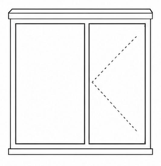 Econo Side Hung Window - Double Window (Right Opening)