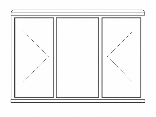 Econo Side Hung Window - Triple Window (Sides Opening)