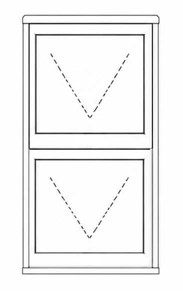 Econo Top Hung Window - Tall Dual Top Hung Window