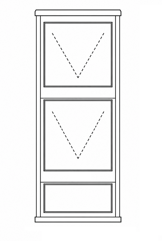 Econo Top Hung Window  -Tall Dual Top Hung Windows with Fixed Bottom Panel