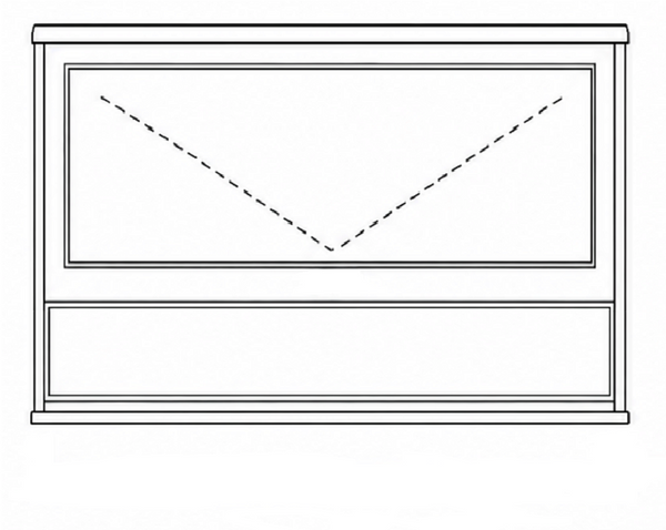 Econo Top Hung Window - Double Window (Left Fixed Panel and Right Opening with Fixed Bottom Panel)
