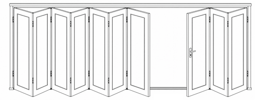Sliding Folding Window - 7+3 Panel