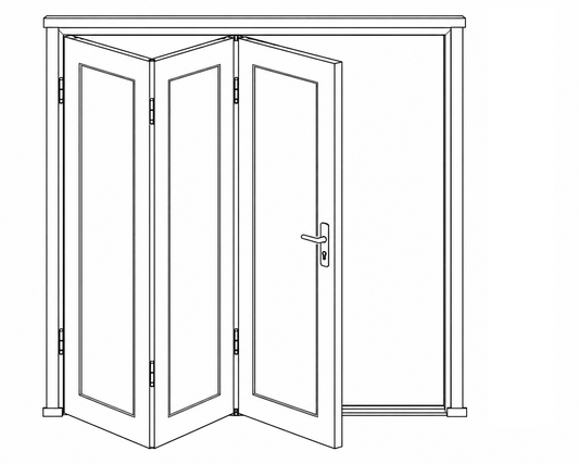 Sliding Folding Window - 3 Panel