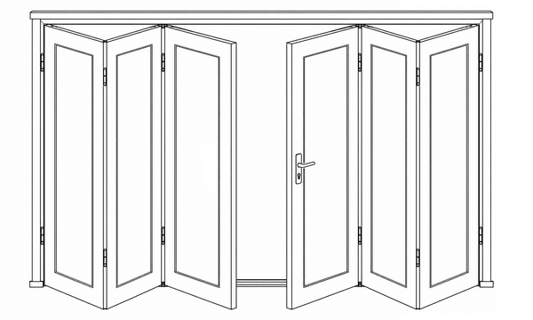 Sliding Folding Window - 3+3 Panel