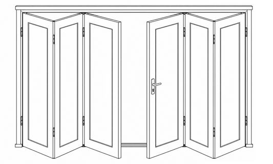 Folding Door - 3+3 Panel