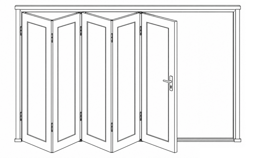 Sliding Folding Window - 5 Panel
