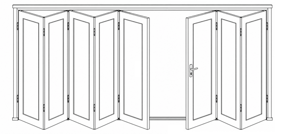 Folding Door - 5+3 Panel