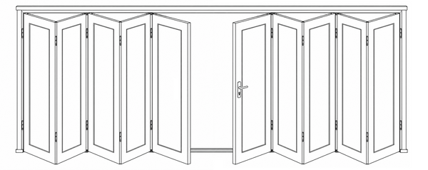 Sliding Folding Window - 5+5 Panel