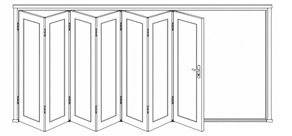 Sliding Folding Window - 7 Panel