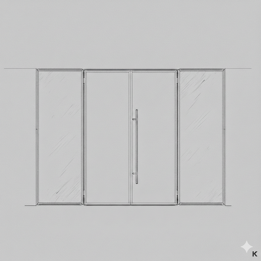 Hinged Door - Single Large Pane