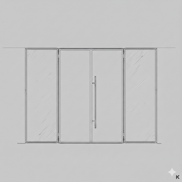 Hinged Door - Single Large Pane