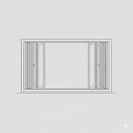 Sliding Folding Window - 5+5 Panel