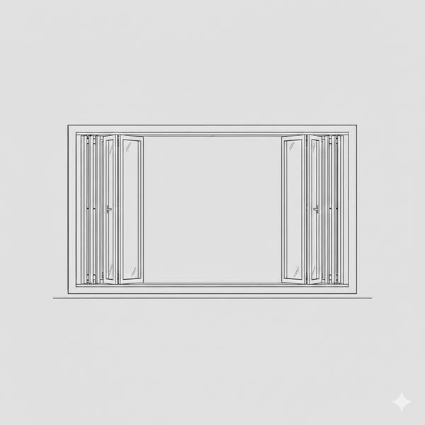 Sliding Folding Window - 5+5 Panel