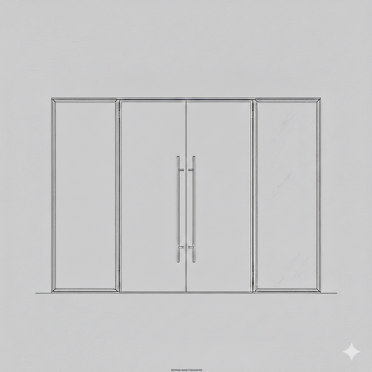 Hinged Door - Double Open In -  Full Panel S10