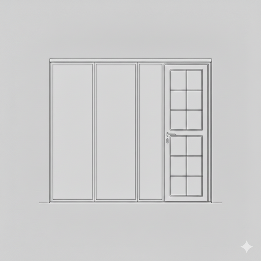 Hinged Door - Single Open In -  Divide S10 RHS