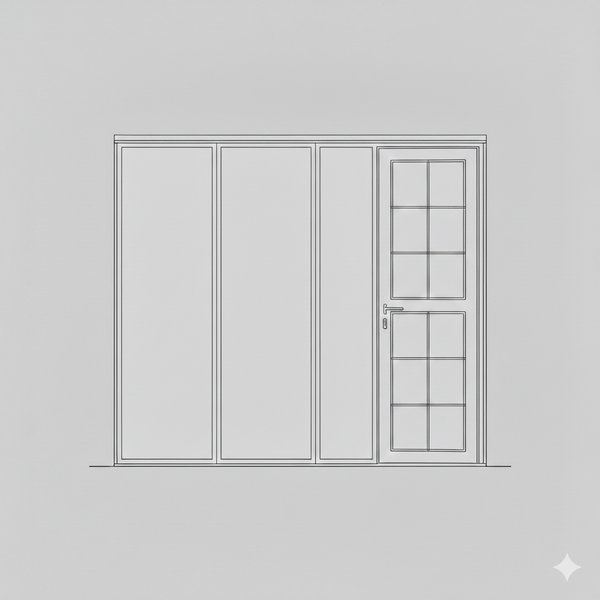 Hinged Door - Single Open In -  Divide S10 RHS