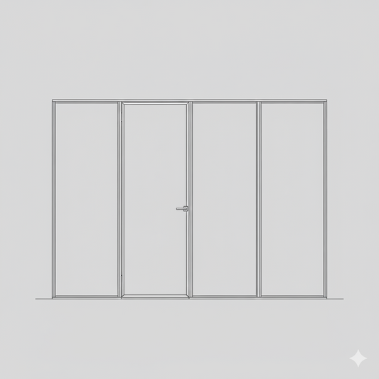 Hinged Door - Single Open In -  Themba CLR LHS