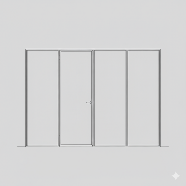 Hinged Door - Single Open In -  Themba CLR LHS