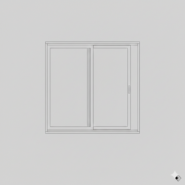 Patio Sliding Door - 2 Panel