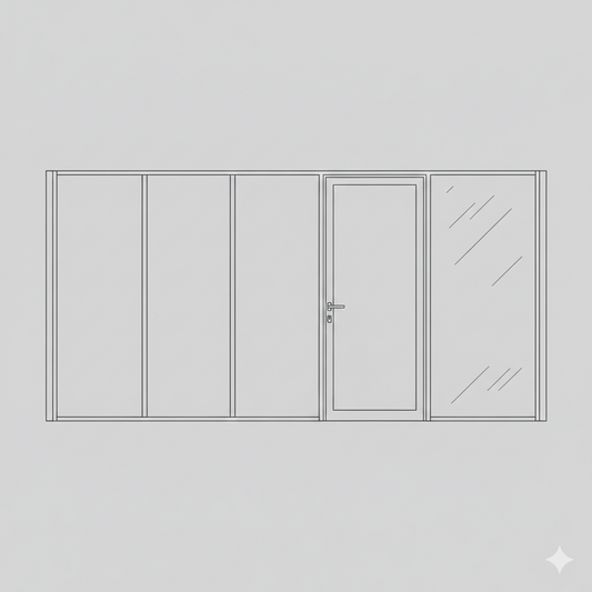 Hinged Door - Single Open In -  Nthombi CLR LHS