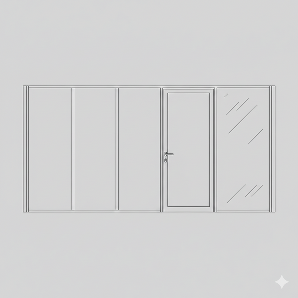 Hinged Door - Single Open In -  Nthombi CLR LHS