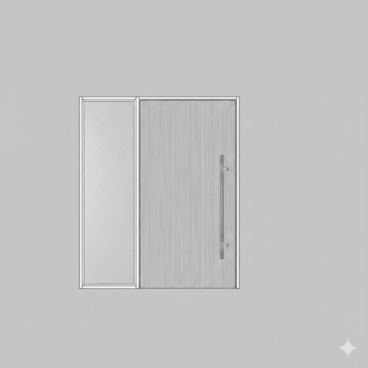 Pivot Door - Cherry Wood RHS