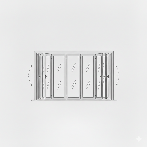 Sliding Folding Window - 3+3 Panel