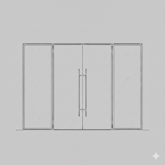 Hinged Door - Double Large Pane