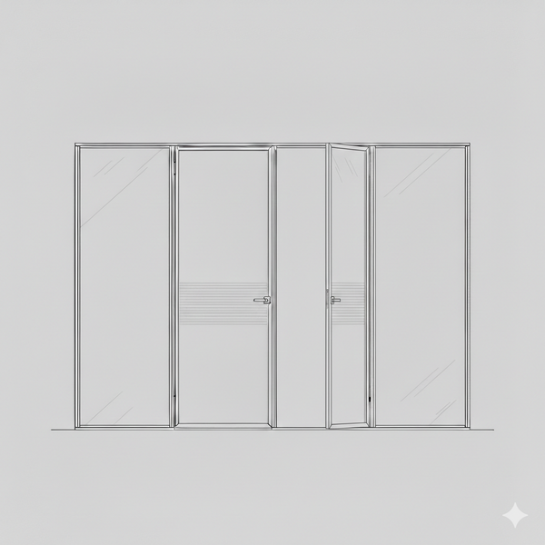 Hinged Door - Single Open In -  Poker CLR RHS