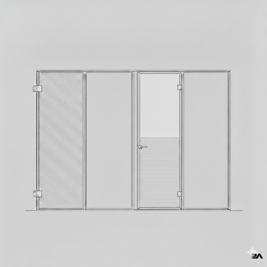 Hinged Door - Single Open In -  Poker WT RHS