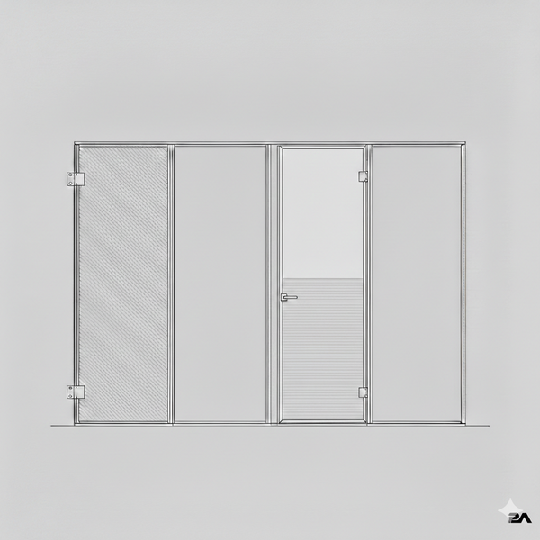 Hinged Door - Single Open In -  Poker WT RHS