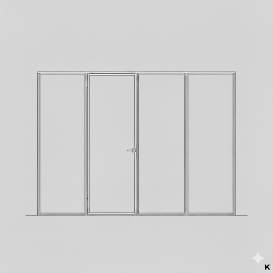 Hinged Door - Single Open In -  Themba S10 LHS