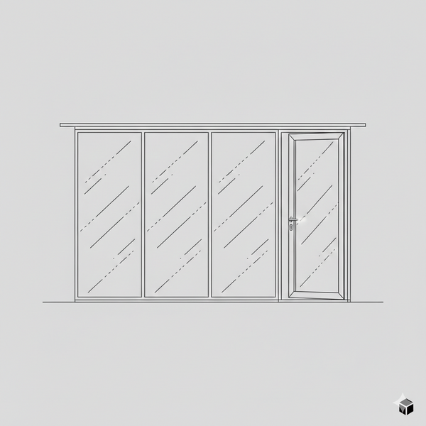 Hinged Door - Single Open In -  Nthombi CLR RHS