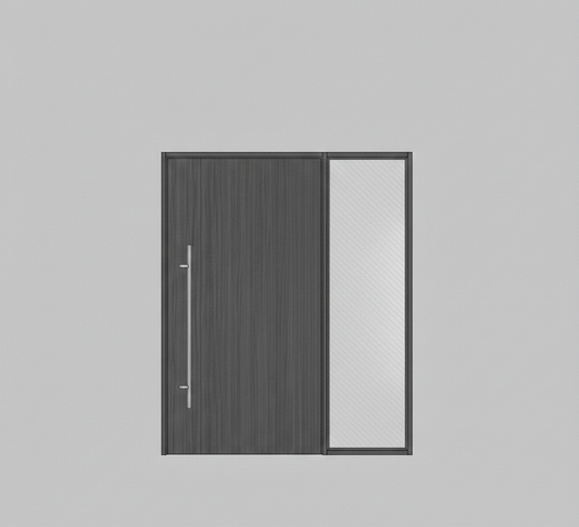 Pivot Door - Mohogony Wood LHS