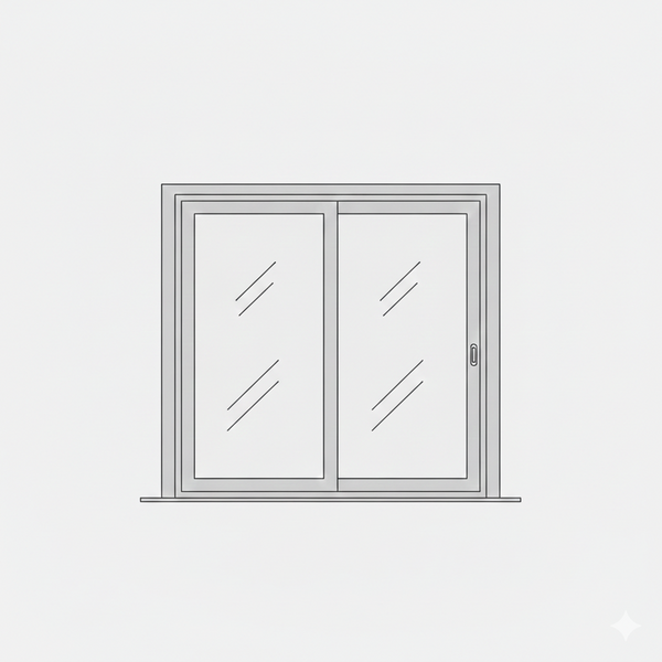 Econo Sliding Window - 2 Panel