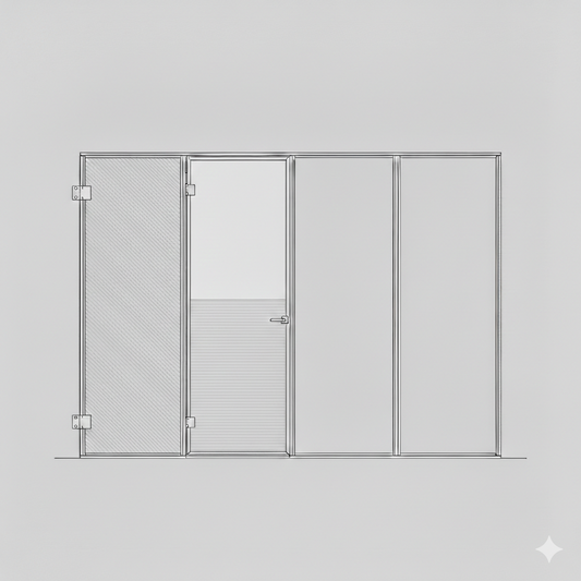Hinged Door - Single Open In -  Poker WT LHS