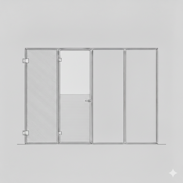 Hinged Door - Single Open In -  Poker WT LHS