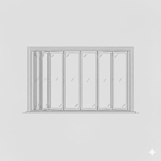 Sliding Folding Window - 7 Panel