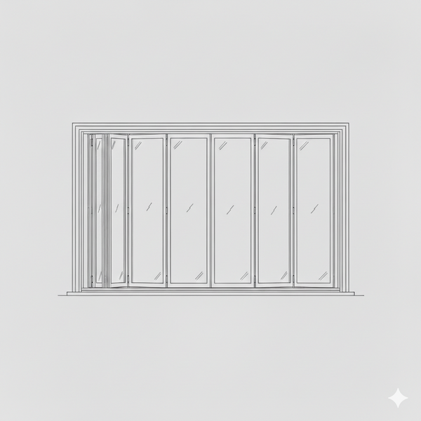 Sliding Folding Window - 7 Panel