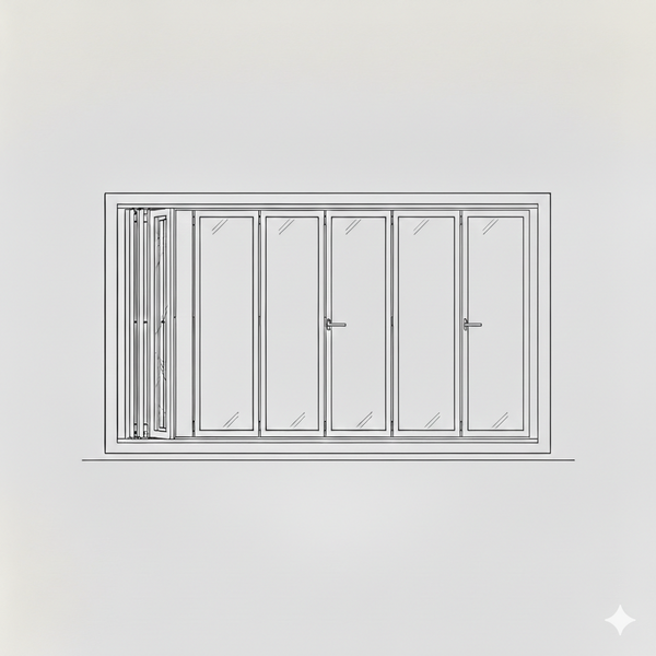 Sliding Folding Window - 3+1 Panel